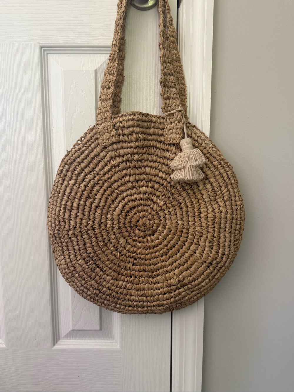 Faithfull the Brand Raffia Round Bag